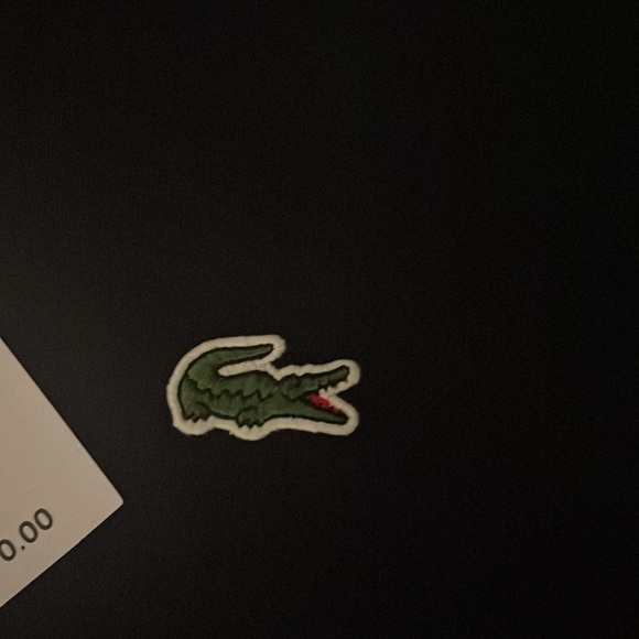 Lacoste *NWT* ColorBlock Black Tshirt in Black - Picture 3 of 9